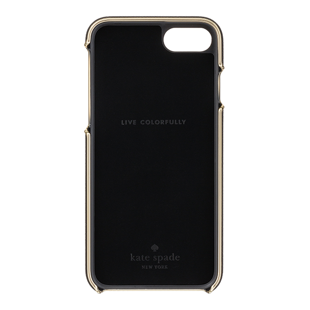 【iPhoneSE(第2世代)/8/7 ケース】Wrap Case (Saffiano Black/Gold Logo Plate)goods_nameサブ画像