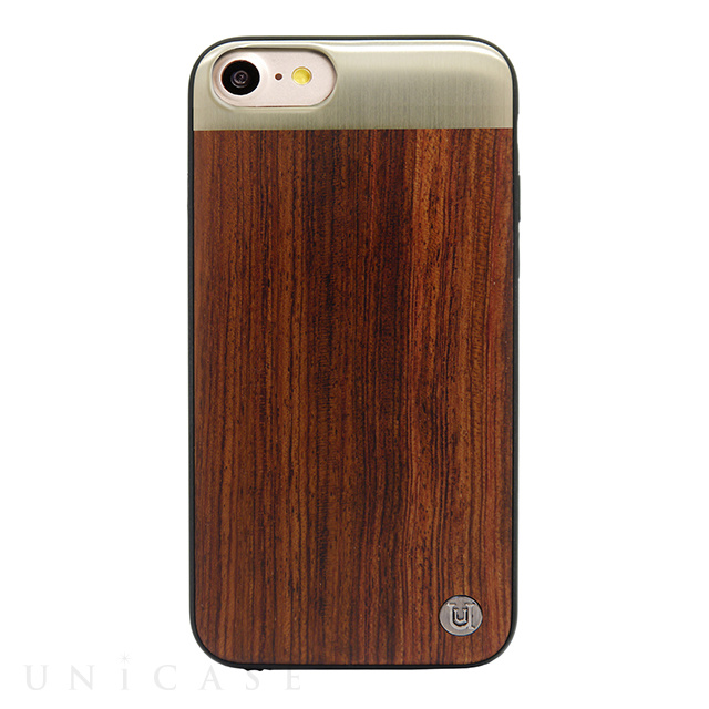 【iPhone8/7 ケース】Rose wood hard shell Rosewood