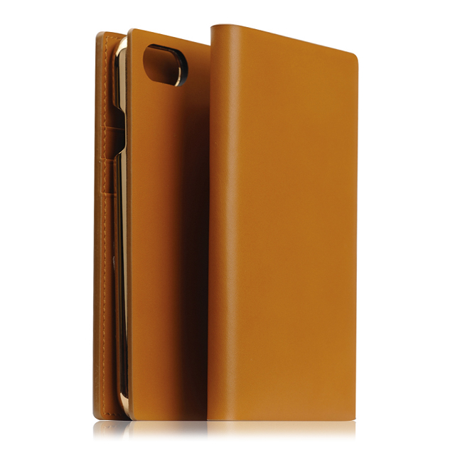 【iPhoneSE(第3/2世代)/8/7 ケース】Calf Skin Leather Diary (キャメル)goods_nameサブ画像