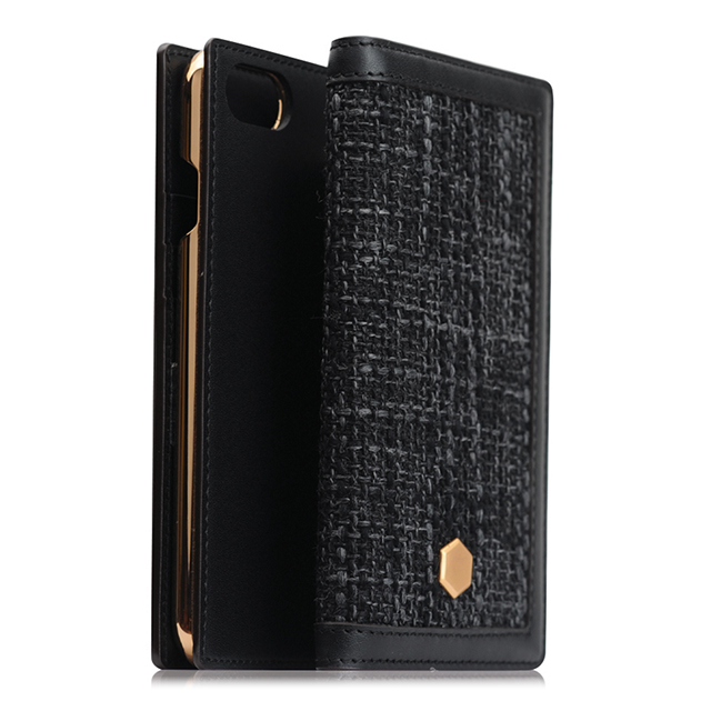 【iPhoneSE(第3/2世代)/8/7 ケース】Edition Calf Skin Leather Diary (ブラック)サブ画像
