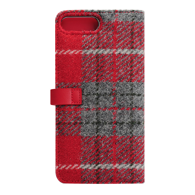 【iPhone8 Plus/7 Plus ケース】Harris Tweed Diary (レッド×グレー)サブ画像