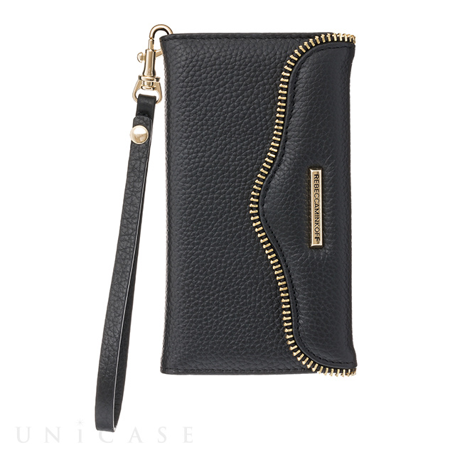 【iPhone8/7 ケース】REBECCAMINKOFF Wristlet (Black)