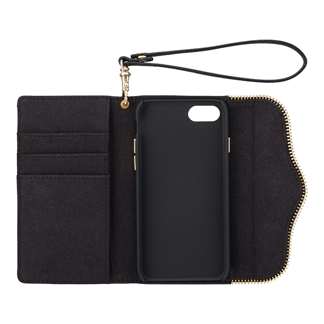 【iPhone8/7 ケース】REBECCAMINKOFF Wristlet (Black)サブ画像