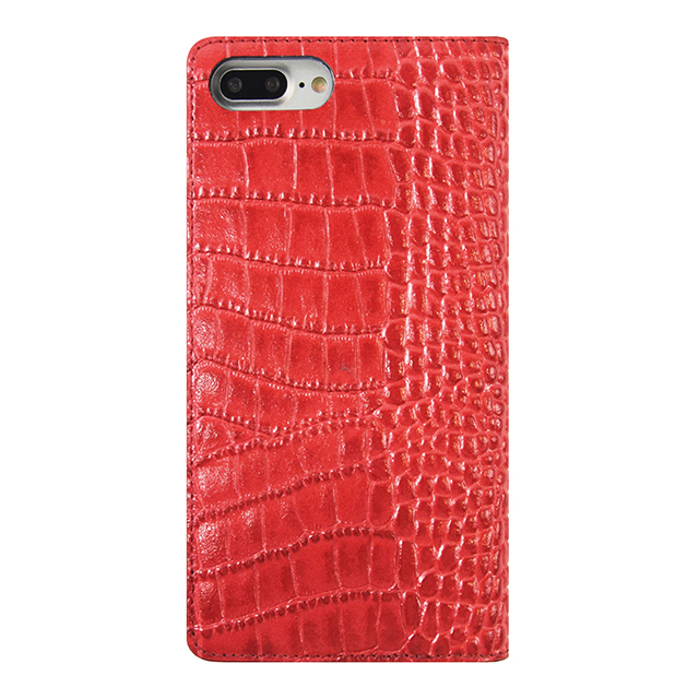 【iPhone8 Plus/7 Plus ケース】Vivid Croco Diary (レッド)goods_nameサブ画像