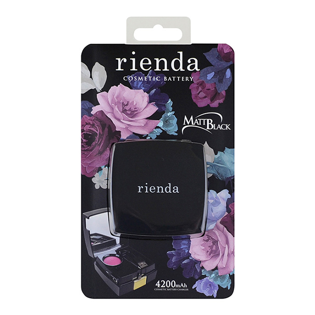 rienda コンパクト型モバイルバッテリー (マットブラック)サブ画像