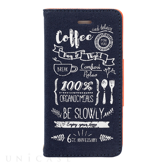 【iPhone8/7/6s/6 ケース】Cafe Style Case (ネイビー)