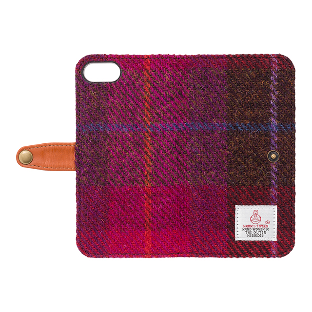 【iPhone8/7 ケース】RILEGA Harris Tweed Flip (マゼンダチェック)goods_nameサブ画像