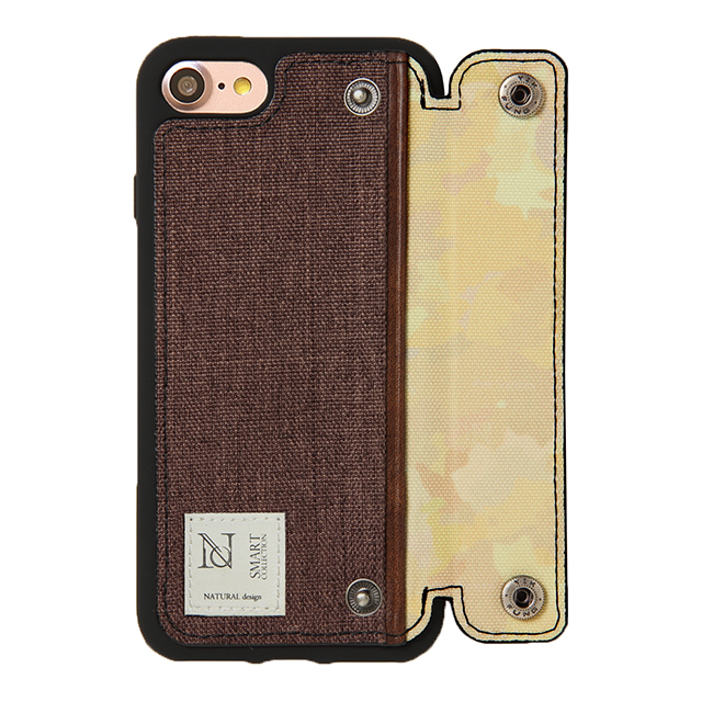 【iPhoneSE(第3/2世代)/8/7 ケース】フラップポケットケース ”CAMPANELLA” (Brown)goods_nameサブ画像