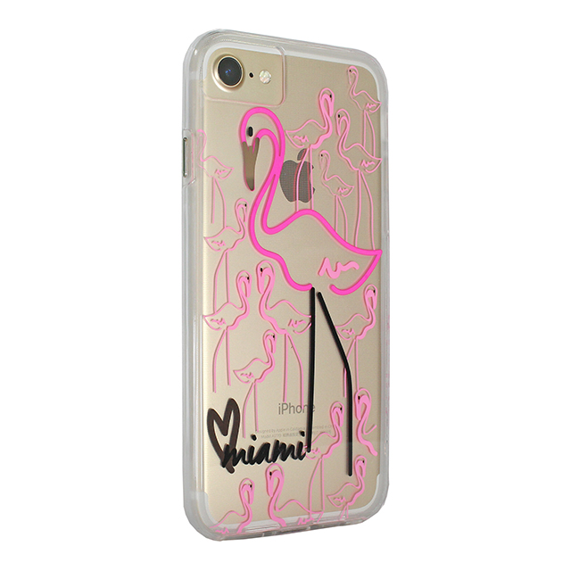 【iPhoneSE(第3/2世代)/8/7/6s/6 ケース】Hybrid Tough Naked Case Designers CITY Prints (MIAMI/FLAMINGO)goods_nameサブ画像