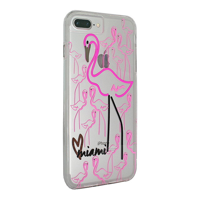 【iPhone8 Plus/7 Plus ケース】Hybrid Tough Naked Case Designers CITY Prints  (MIAMI/FLAMINGO)サブ画像