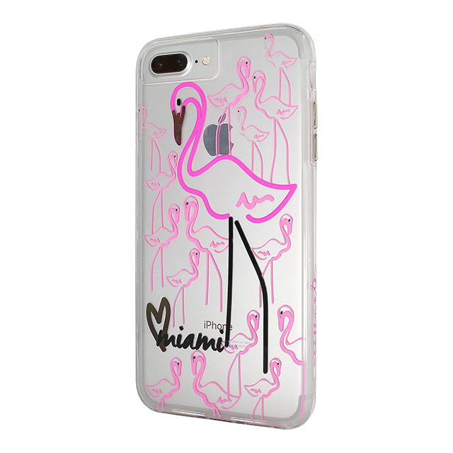 【iPhone8 Plus/7 Plus ケース】Hybrid Tough Naked Case Designers CITY Prints  (MIAMI/FLAMINGO)サブ画像