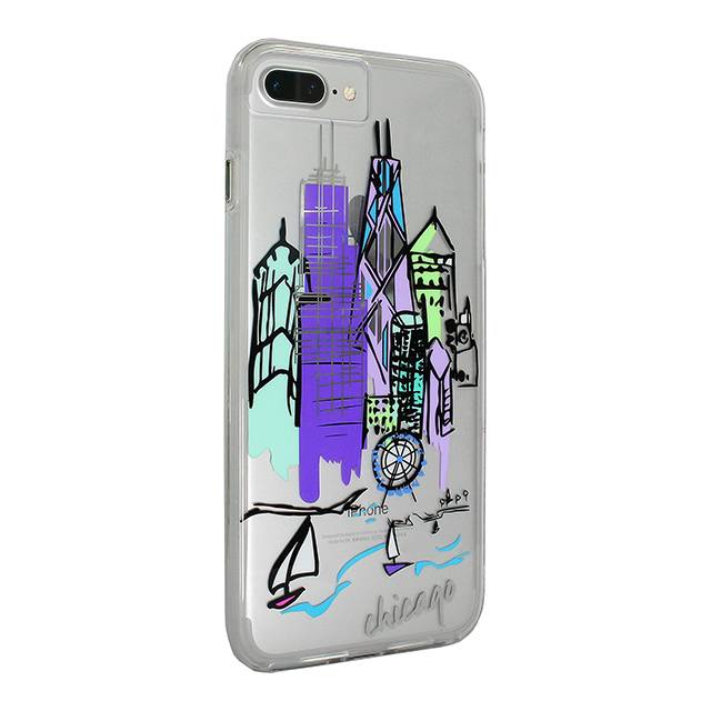 【iPhone8 Plus/7 Plus ケース】Hybrid Tough Naked Case Designers CITY Prints (CHICAGO/SKYLINE)goods_nameサブ画像