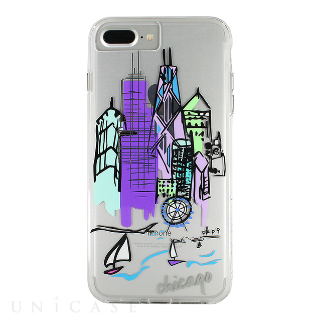 【iPhone8 Plus/7 Plus ケース】Hybrid Tough Naked Case Designers CITY Prints (CHICAGO/SKYLINE)