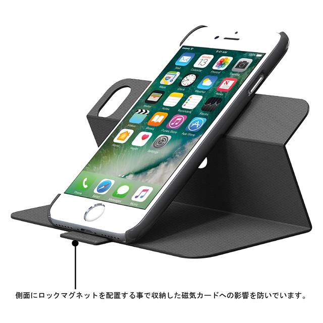 【iPhoneSE(第3/2世代)/8/7 ケース】SPIN FOLIO (Quartz Grey)サブ画像