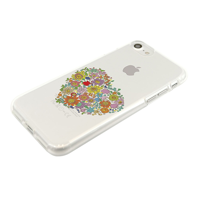 【iPhone8/7 ケース】CLEAR CASE (flower heart)goods_nameサブ画像