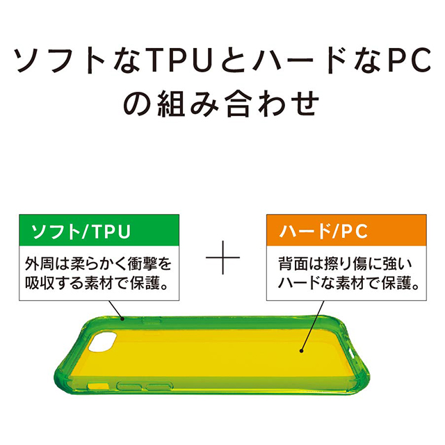 【iPhoneSE(第3/2世代)/8/7 ケース】Turtle Damper 耐衝撃クリアケース (クリア)サブ画像