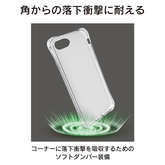 【iPhoneSE(第3/2世代)/8/7 ケース】Turtle Damper 耐衝撃クリアケース (クリア)goods_nameサブ画像