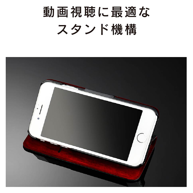 【iPhoneSE(第3/2世代)/8/7/6s/6 ケース】FlipNote Pocket + マグネット付 (シュリンクブラック)サブ画像