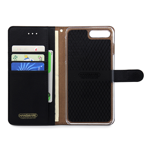 【iPhone8 Plus/7 Plus ケース】CALF Diary (ジェットブラック)goods_nameサブ画像