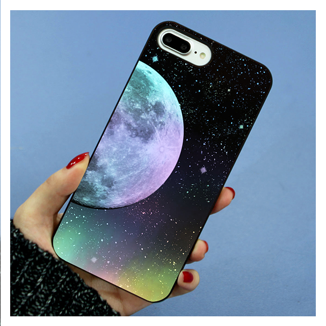 【iPhone8 Plus/7 Plus ケース】Twinkle Case Earth＆Moon (Moon Left)goods_nameサブ画像