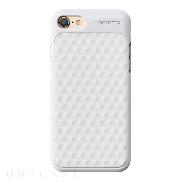 【iPhoneSE(第2世代)/8/7 ケース】Texture case for iPhone7(Hexagon White)