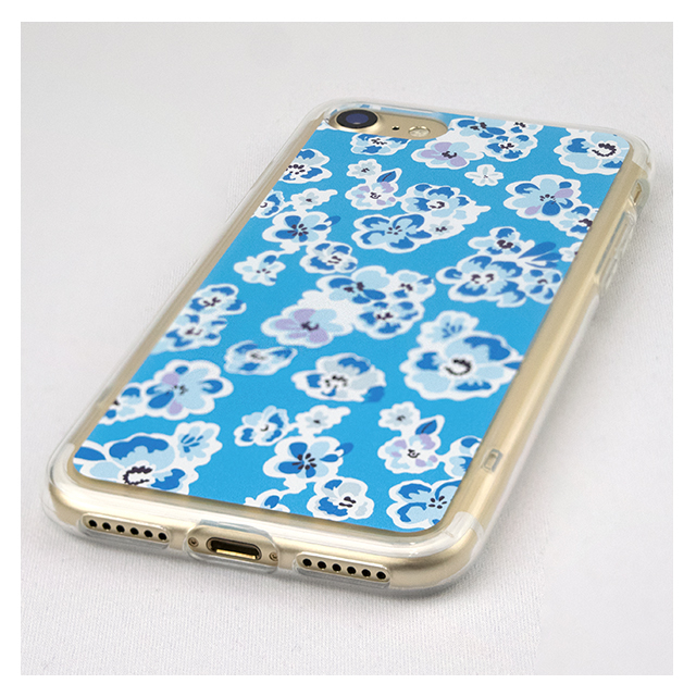 【iPhoneSE(第3/2世代)/8/7 ケース】Flower Series for iPhone7(Blue)サブ画像