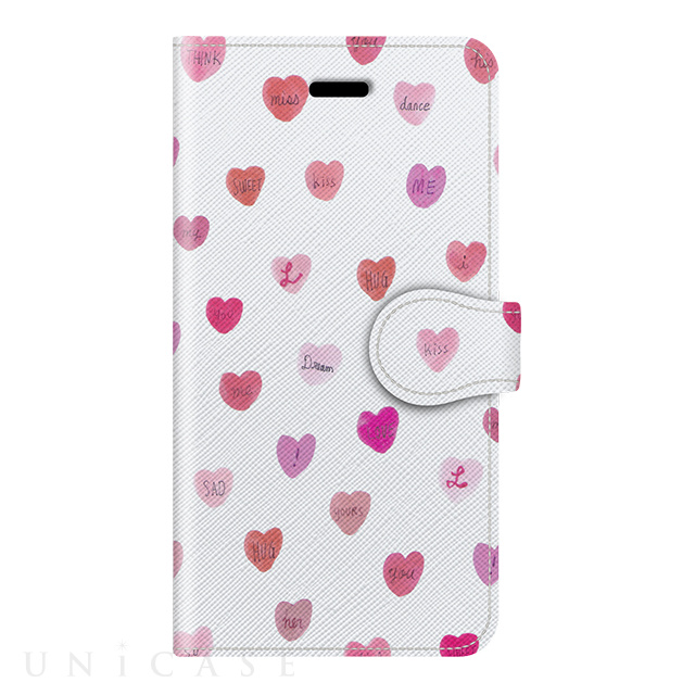 【iPhone8/7 ケース】KATE SAKAI 手帳型ケース (candy hearts)