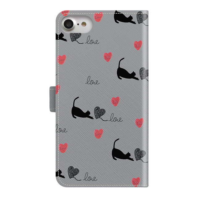 【iPhone8/7 ケース】KATE SAKAI 手帳型ケース (Heart cat)サブ画像