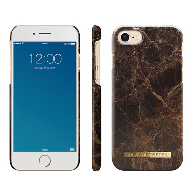 【iPhone8/7 ケース】Fashion Case (Brown Marble)サブ画像