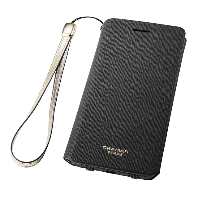 【iPhone8/7 ケース】Flap Leather Case ”Colo” (Black)サブ画像