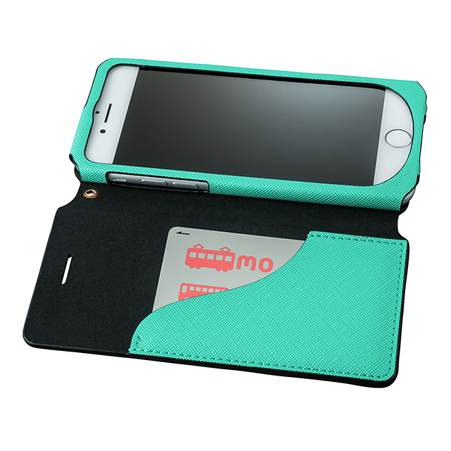 【iPhone8/7 ケース】Bag Type Leather Case ”Sac” (Turquoise)サブ画像