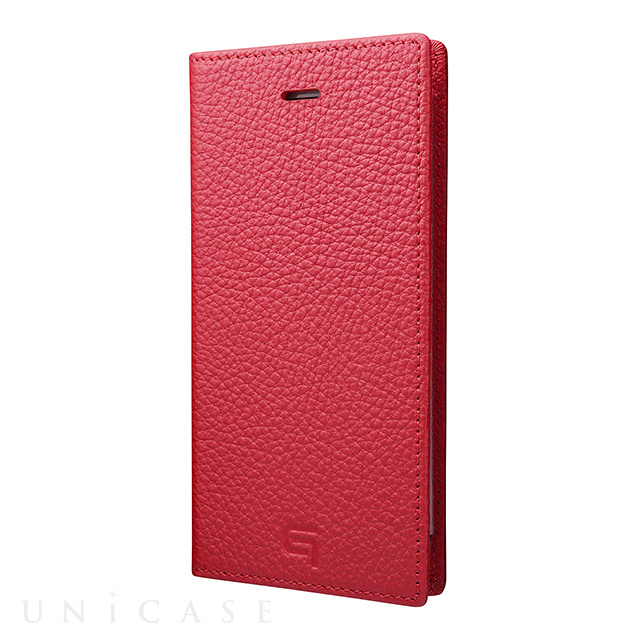 【iPhone8/7 ケース】Shrunken-calf Leather Case (Pink)