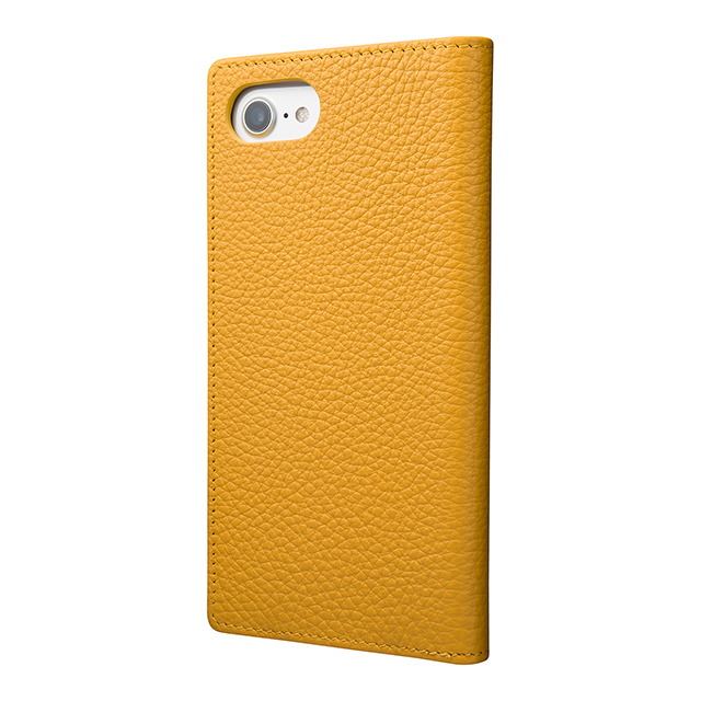 【iPhone8/7 ケース】Shrunken-calf Leather Case (Yellow)サブ画像