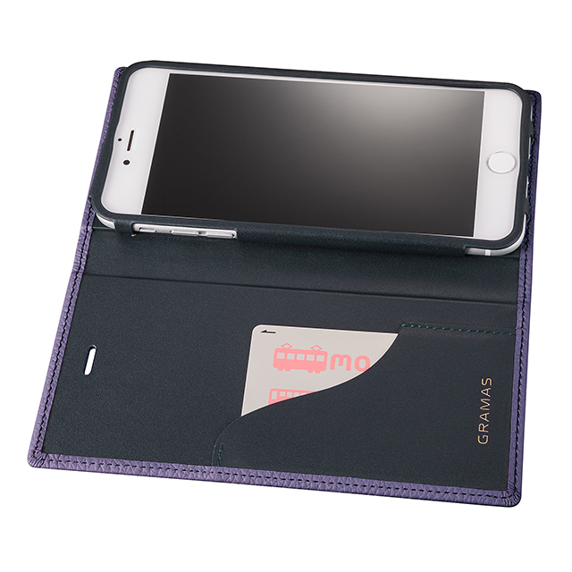 【iPhone8 Plus/7 Plus ケース】Shrunken-calf Leather Case (Purple)goods_nameサブ画像