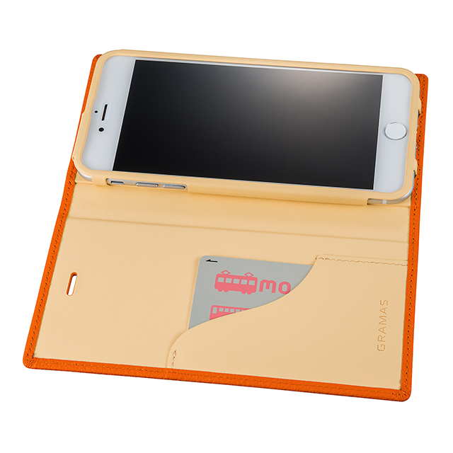 【iPhone8 Plus/7 Plus ケース】Shrunken-calf Leather Case (Orange)goods_nameサブ画像