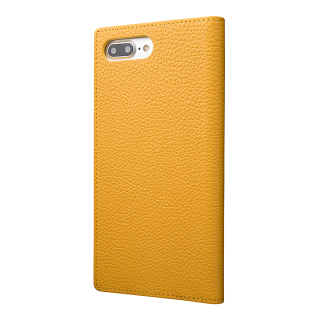 【iPhone8 Plus/7 Plus ケース】Shrunken-calf Leather Case (Yellow)サブ画像
