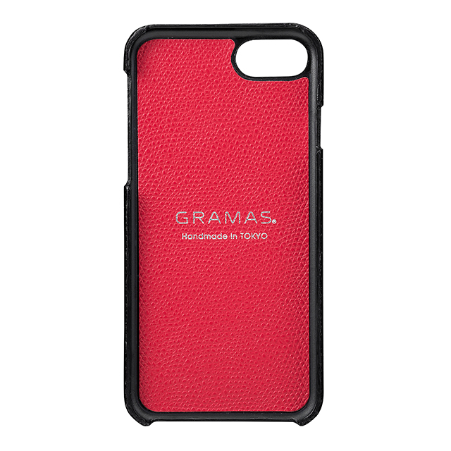 【iPhoneSE(第3/2世代)/8/7 ケース】Embossed Grain Leather Case (Black)goods_nameサブ画像