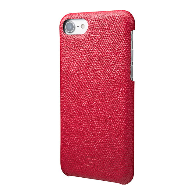 【iPhoneSE(第3/2世代)/8/7 ケース】Embossed Grain Leather Case (Red)goods_nameサブ画像