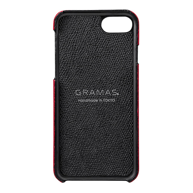 【iPhoneSE(第3/2世代)/8/7 ケース】Embossed Grain Leather Case (Red)goods_nameサブ画像