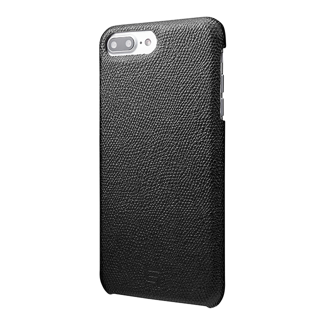 【iPhone8 Plus/7 Plus ケース】Embossed Grain Leather Case (Black)サブ画像