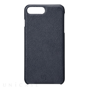 【iPhone8 Plus/7 Plus ケース】Embossed Grain Leather Case (Navy)