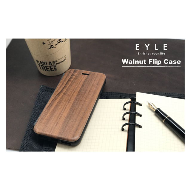 【iPhoneSE(第3/2世代)/8/7/6s/6 ケース】Walnut Flip Case (GREY)goods_nameサブ画像