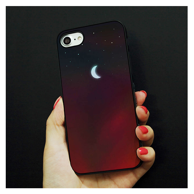 【iPhoneSE(第3/2世代)/8/7 ケース】Twinkle Case Mini Moon (Red)サブ画像