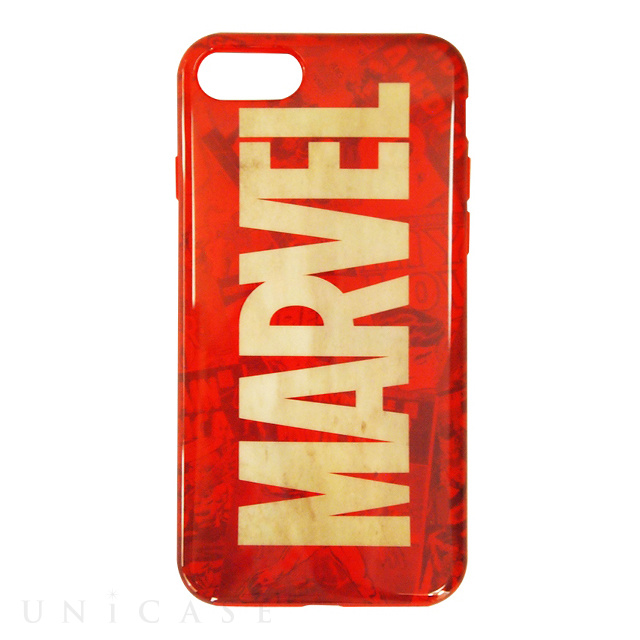 【iPhoneSE(第3/2世代)/8/7 ケース】MARVEL ラウンドソフトケース (ロゴ)