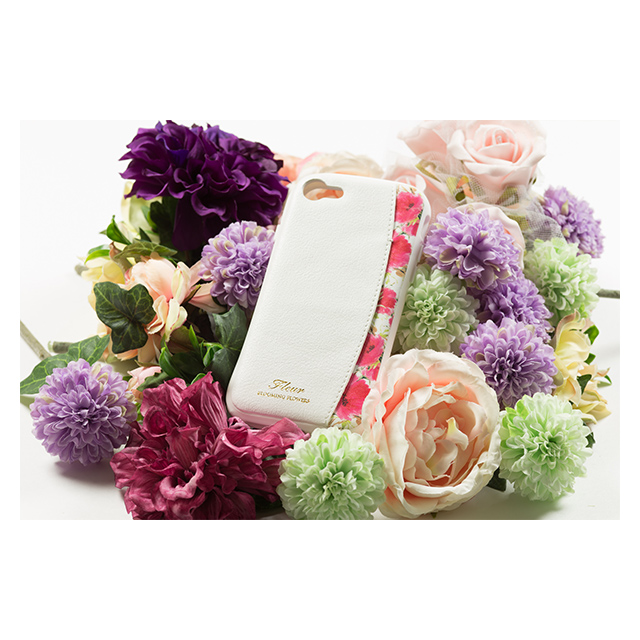 【iPhoneSE(第3/2世代)/8/7 ケース】プロテクターポケットケース ”Fleur” (Navy)goods_nameサブ画像