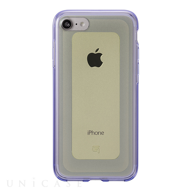 【iPhone8/7 ケース】”GEMS” Hybrid Case (Citrine Yellow×Purple)