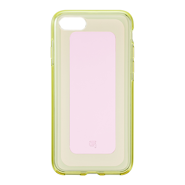 【iPhone8/7 ケース】”GEMS” Hybrid Case (Rose Quartz Light Pink×Lime Green)サブ画像