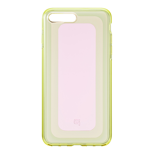 【iPhone8 Plus/7 Plus ケース】”GEMS” Hybrid Case (Rose Quartz Light Pink×Lime Green)goods_nameサブ画像