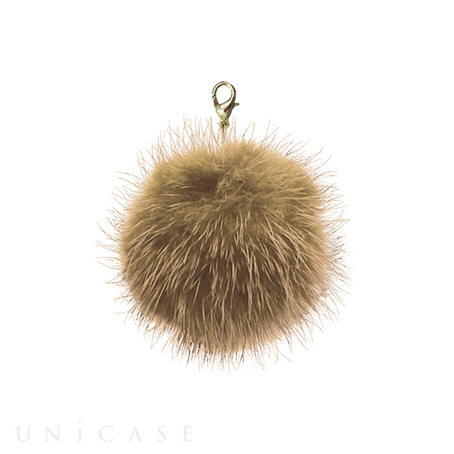 Bloem Fur pompom charm (Camel)