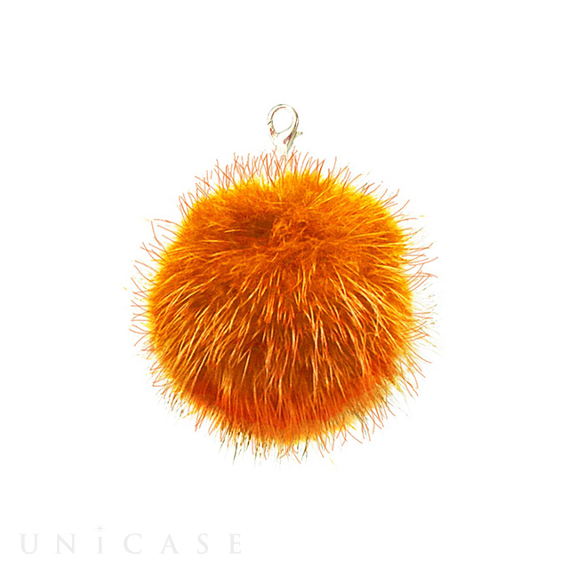 Bloem Fur pompom charm (Orange)